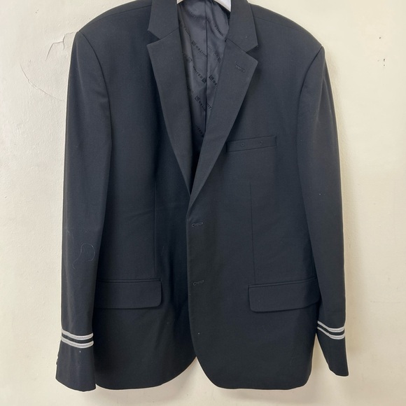 Men’s Fourmy by‎ Cintas United Airline black blazer flight attendant uniform 46R